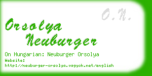 orsolya neuburger business card